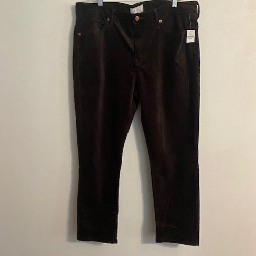 GAP Brown Vintage Slim Mid-rise 5 pocket corduroy, size 34/18